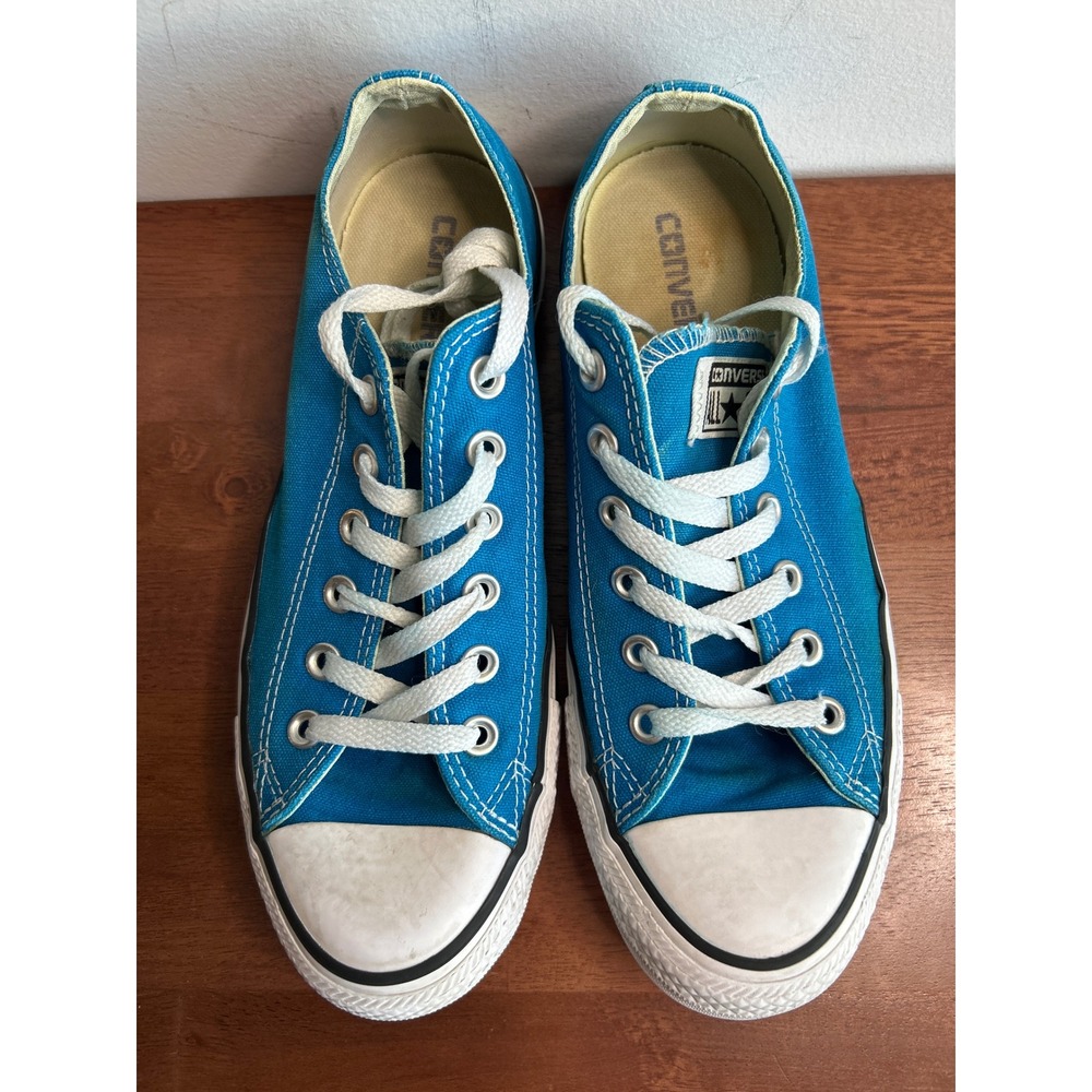 Converse Blue Chuck Taylor All Star Sneakers Low Tops Womens 9 Mens 7